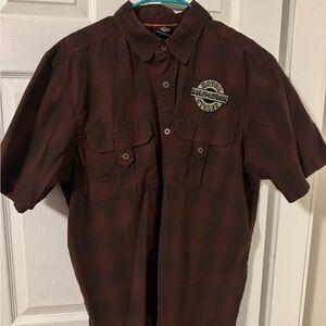 Harley-Davidson Men's Plaid Riding Shirt